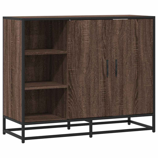 Sideboard Braun Eichenoptik 92 cm