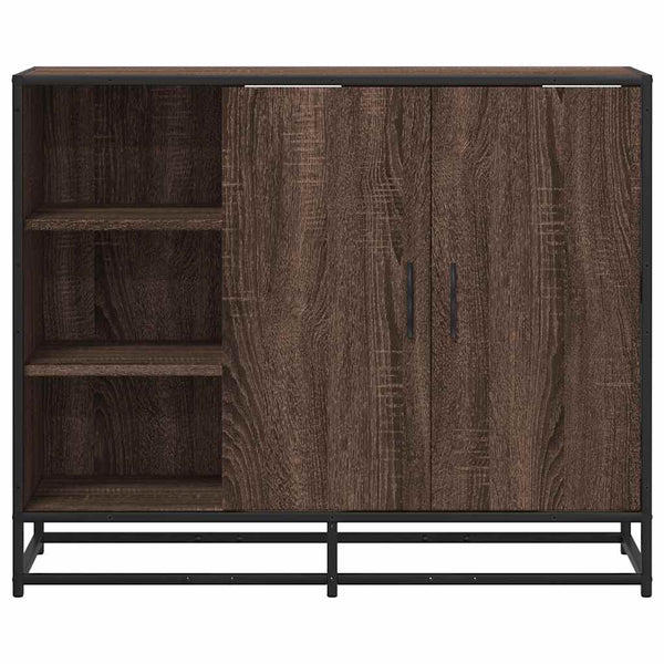 Sideboard Braun Eichenoptik 92 cm