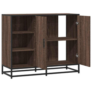 Sideboard Braun Eichenoptik 92 cm