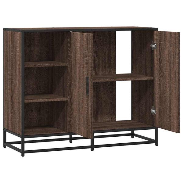Sideboard Braun Eichenoptik 92 cm