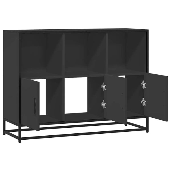 Schwarzes Sideboard 100 cm Holz