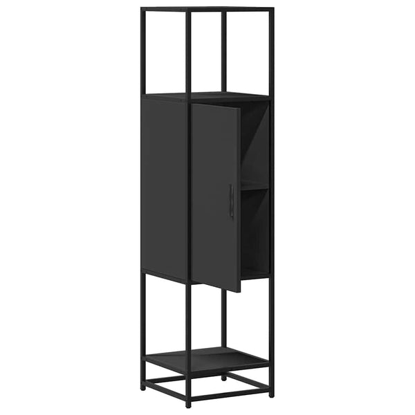 Schwarzes Highboard 35,5x139 cm