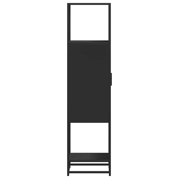 Schwarzes Highboard 35,5x139 cm