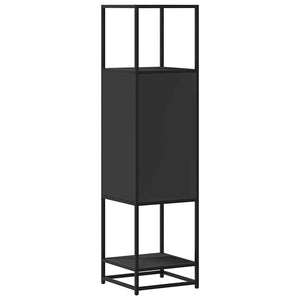 Schwarzes Highboard 35,5x139 cm