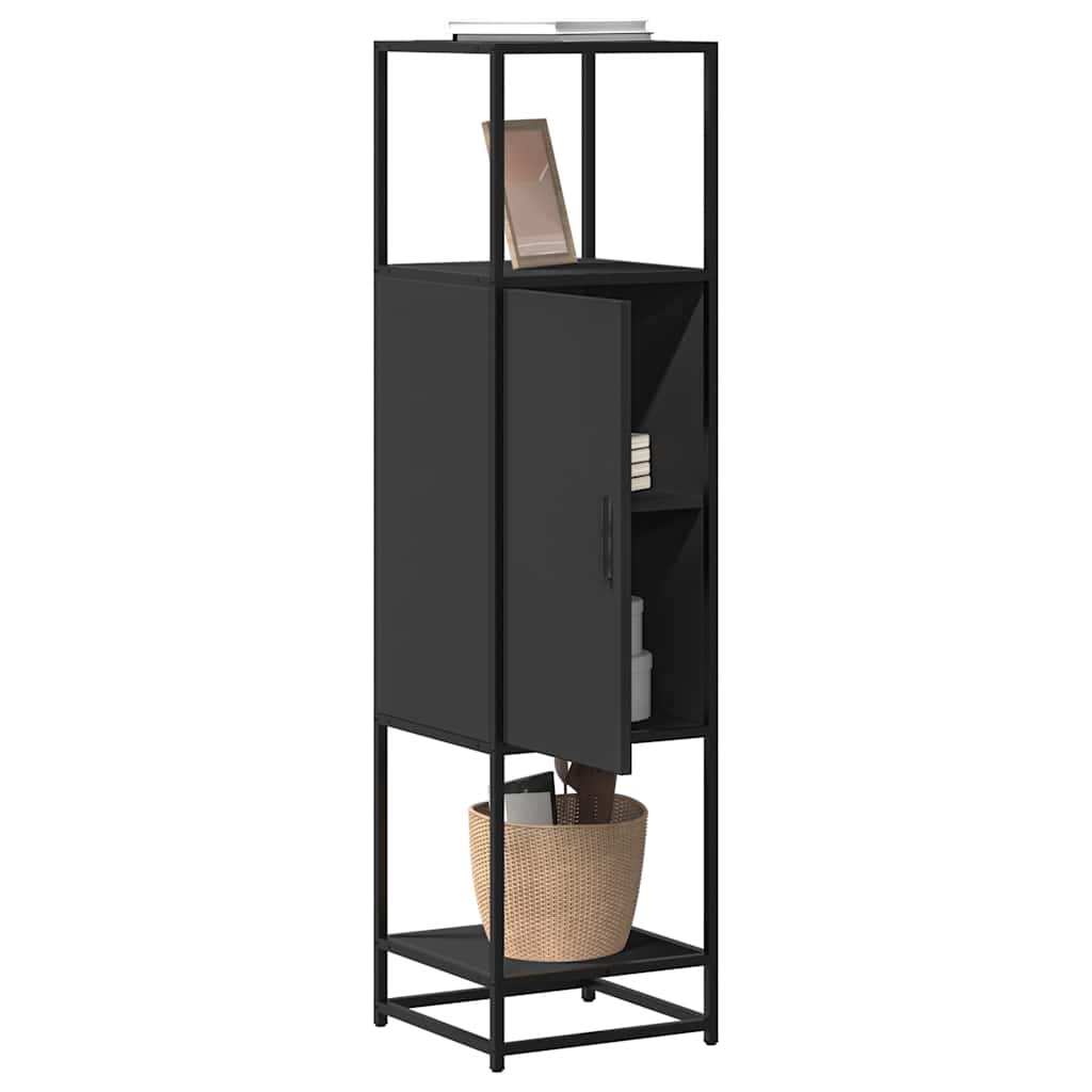Schwarzes Highboard 35,5x139 cm