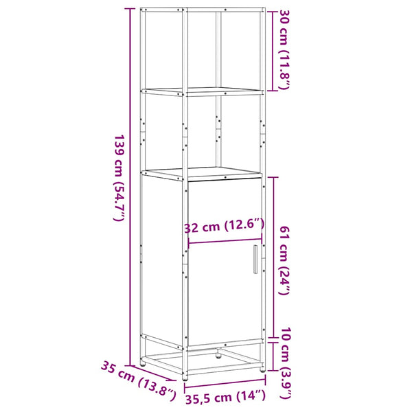 Highboard Sonoma Eiche 139 cm