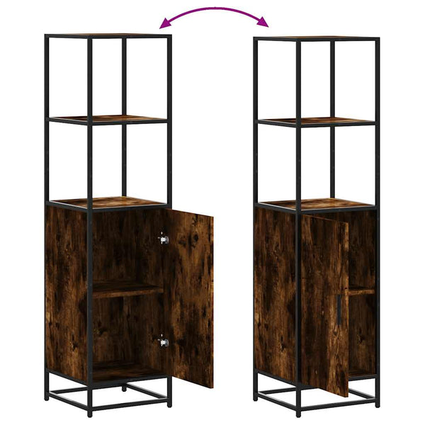 Highboard Räuchereiche 35,5x35x139 cm