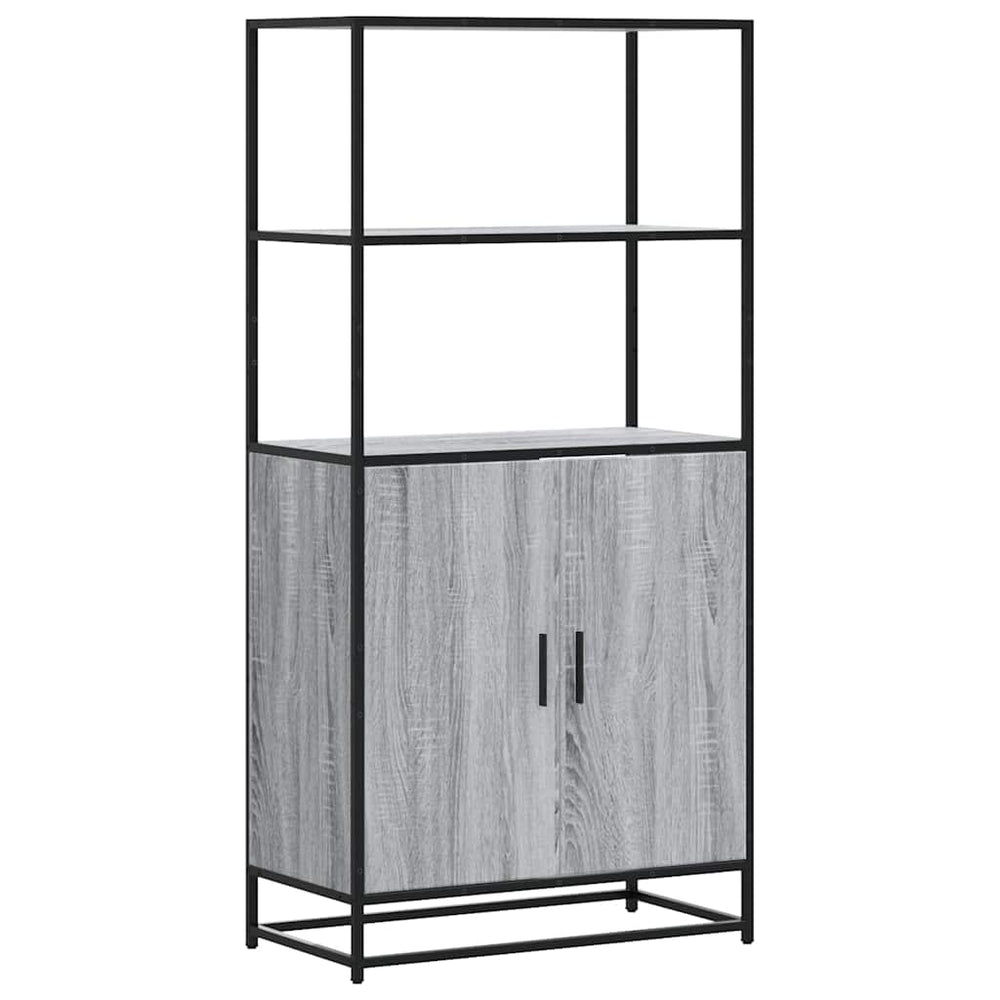 Highboard Grau Sonoma 68x35x139 cm
