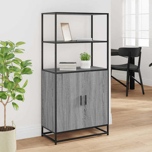 Highboard Grau Sonoma 68x35x139 cm
