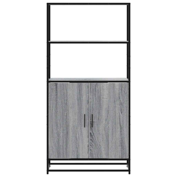 Highboard Grau Sonoma 68x35x139 cm