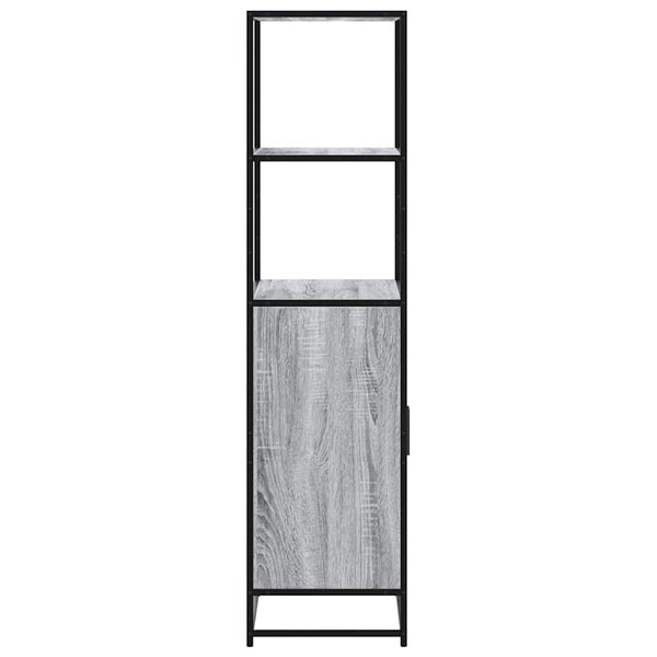 Highboard Grau Sonoma 68x35x139 cm