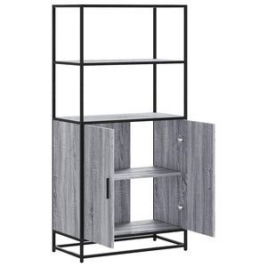Highboard Grau Sonoma 68x35x139 cm
