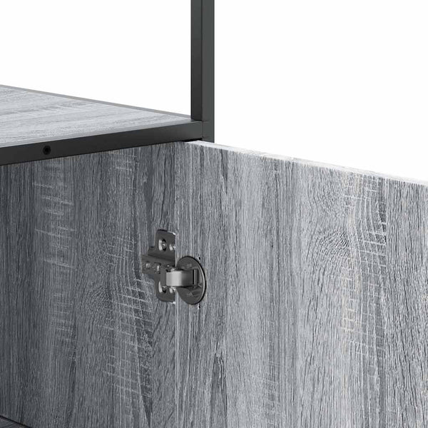 Highboard Grau Sonoma 68x35x139 cm
