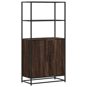 Highboard Braun Eichenoptik 68x35x139 cm
