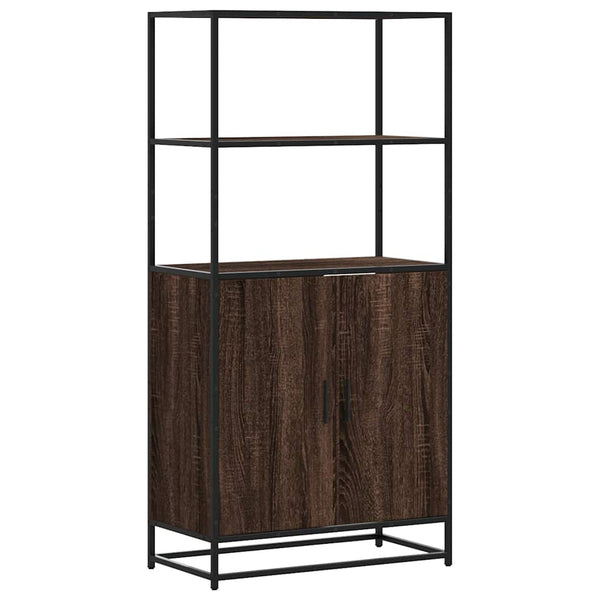 Highboard Braun Eichenoptik 68x35x139 cm