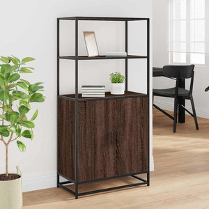 Highboard Braun Eichenoptik 68x35x139 cm
