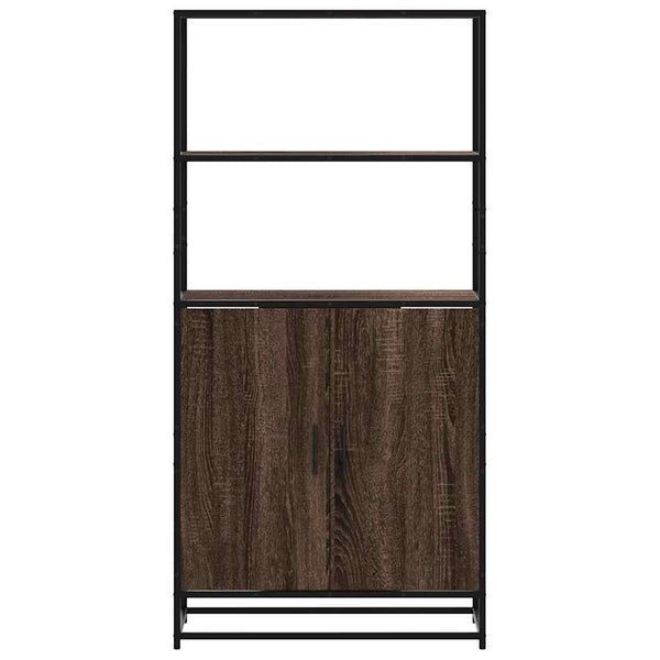 Highboard Braun Eichenoptik 68x35x139 cm