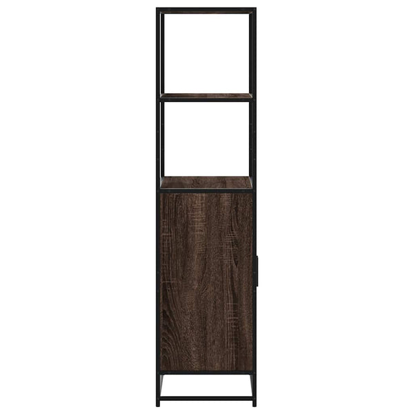 Highboard Braun Eichenoptik 68x35x139 cm