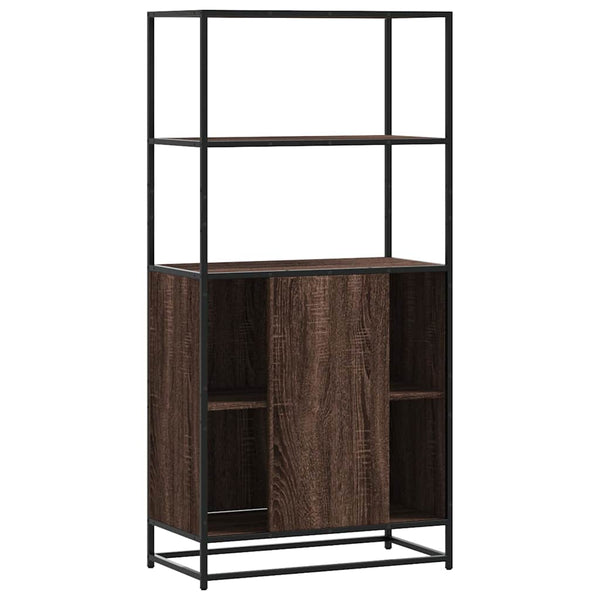 Highboard Braun Eichenoptik 68x35x139 cm