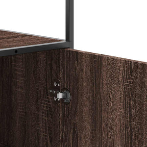 Highboard Braun Eichenoptik 68x35x139 cm