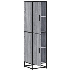Highboard Grau Sonoma 35,5x35x139 cm
