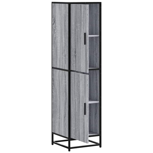 Highboard Grau Sonoma 35,5x35x139 cm