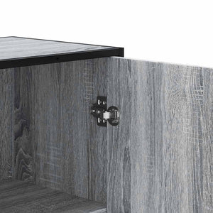 Highboard Grau Sonoma 35,5x35x139 cm