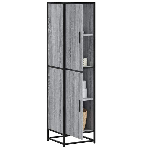 Highboard Grau Sonoma 35,5x35x139 cm