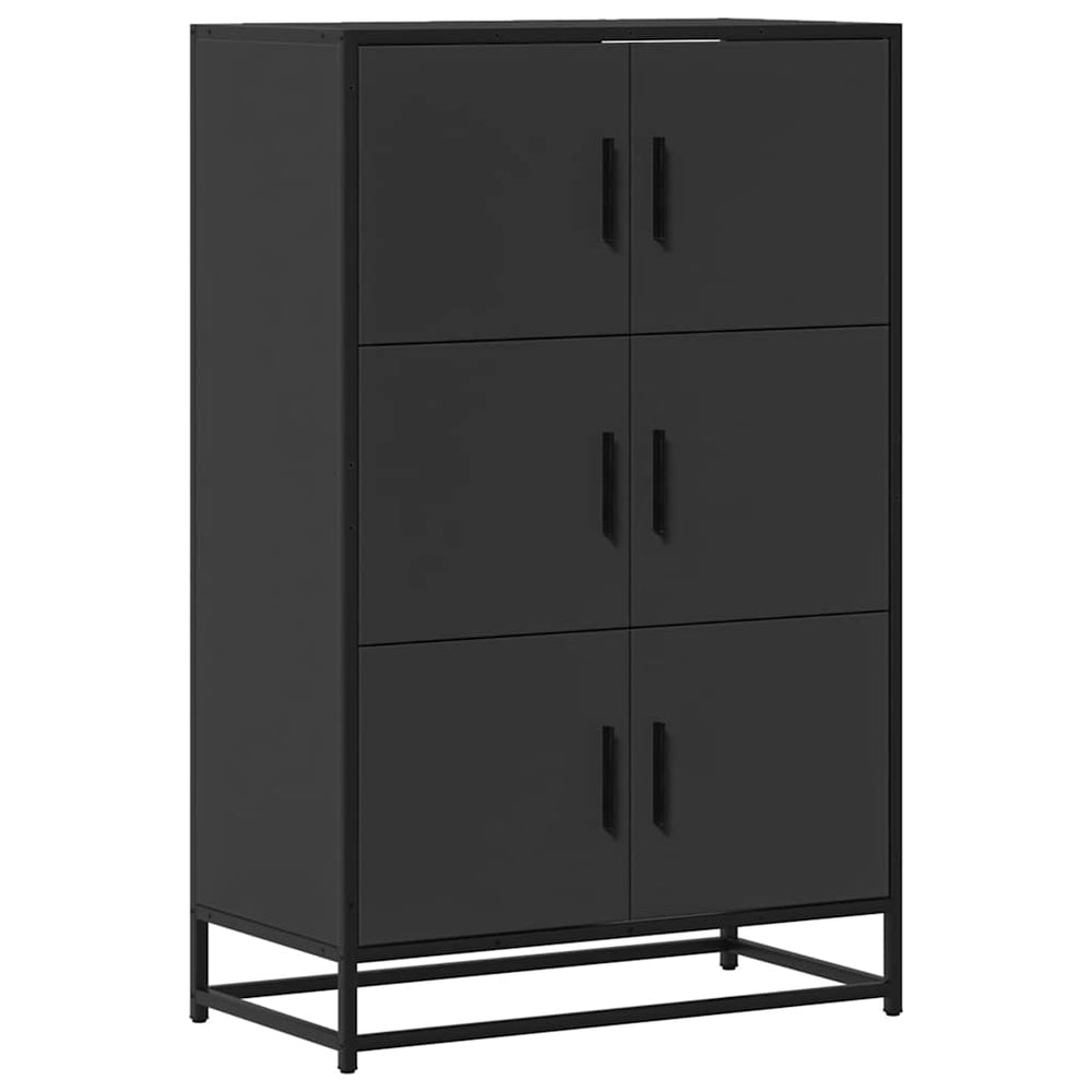 Highboard Schwarz 68x35x106,5 cm