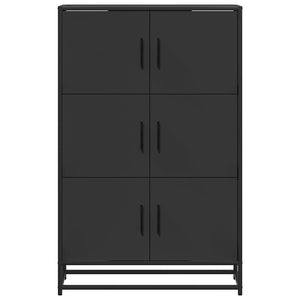 Highboard Schwarz 68x35x106,5 cm