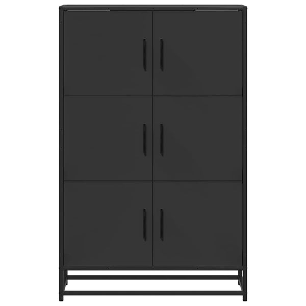 Highboard Schwarz 68x35x106,5 cm