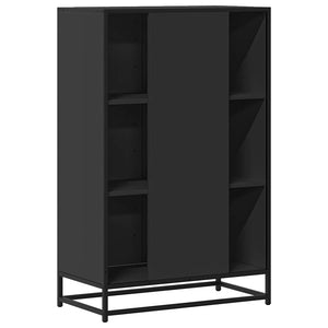 Highboard Schwarz 68x35x106,5 cm