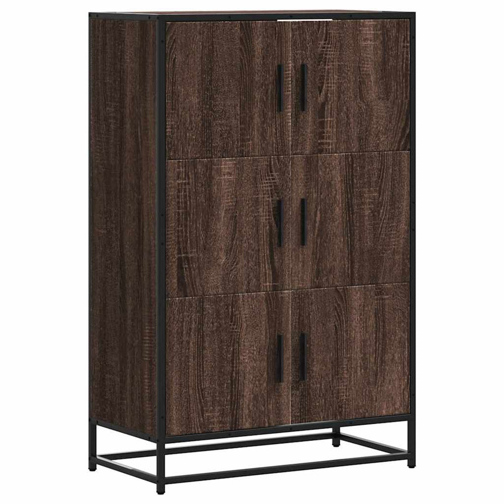 Highboard Braun Eichenoptik 68x35x106,5cm