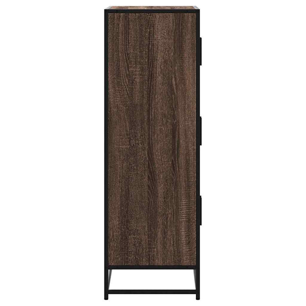 Highboard Braun Eichenoptik 68x35x106,5cm