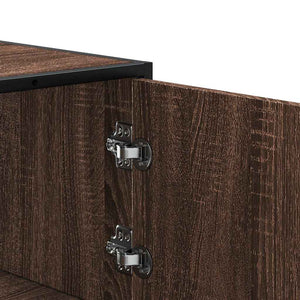 Highboard Braun Eichenoptik 68x35x106,5cm