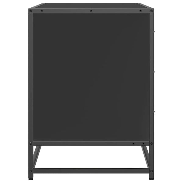 Schwarzer Schubladenschrank 70x41x56 cm