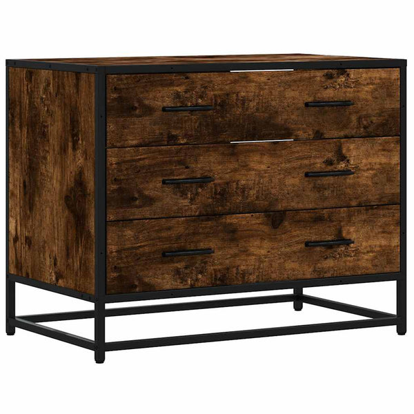 Schubladenschrank Räuchereiche 70 cm