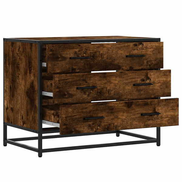 Schubladenschrank Räuchereiche 70 cm