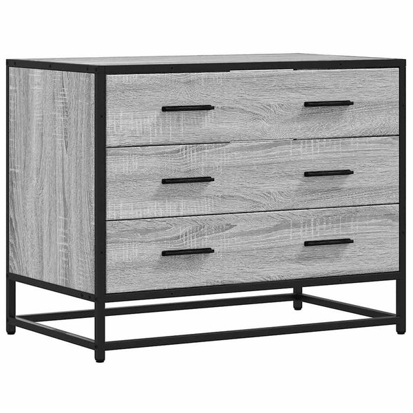 Schubladenschrank Grau Sonoma 70x41x56 cm
