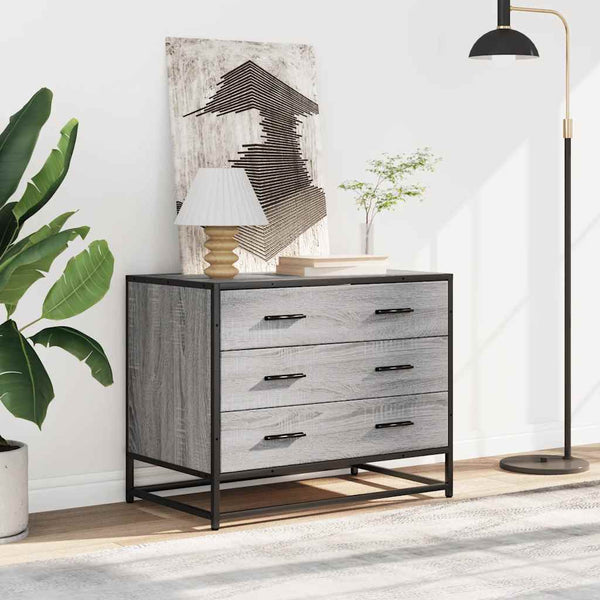 Schubladenschrank Grau Sonoma 70x41x56 cm