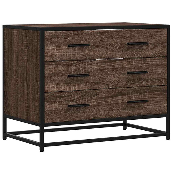 Schubladenschrank Braun Eichen-Optik 70 cm