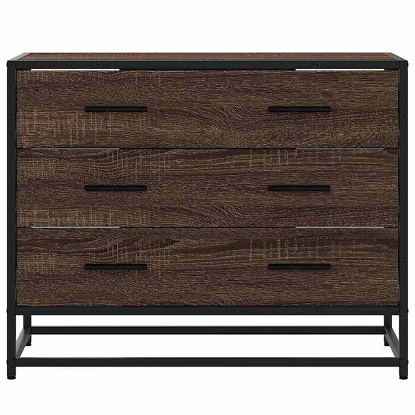 Schubladenschrank Braun Eichen-Optik 70 cm