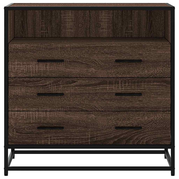 Schubladenschrank Braun Eichen-Optik 70 cm