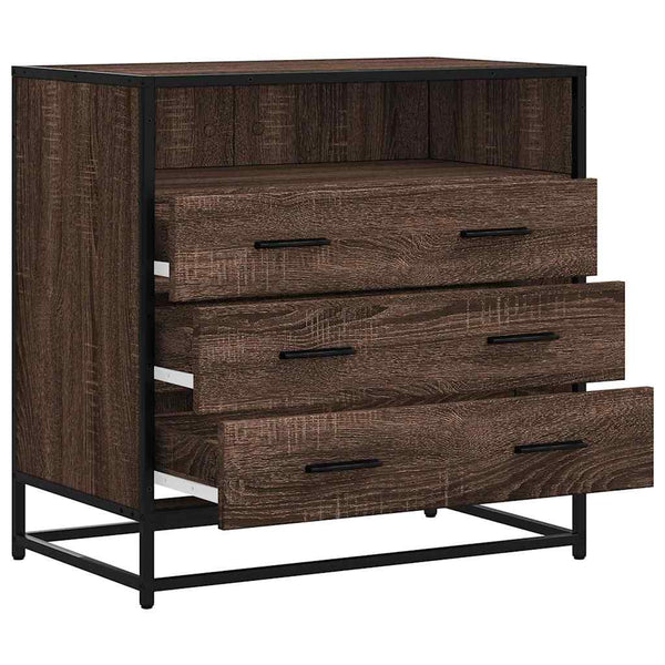 Schubladenschrank Braun Eichen-Optik 70 cm