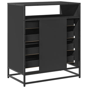 Schwarzer Schubladenschrank 70 cm