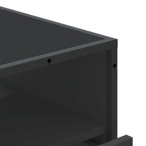 Schwarzer Schubladenschrank 70 cm