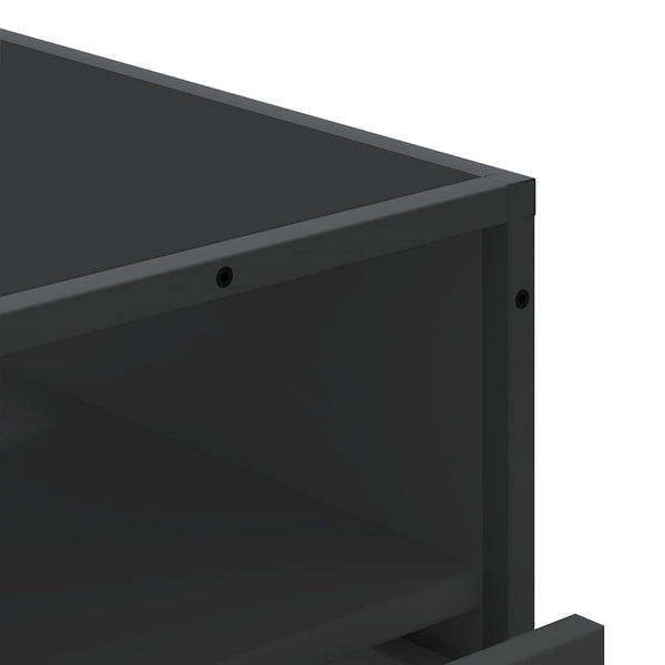Schwarzer Schubladenschrank 70 cm