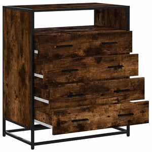 Schubladenschrank Räuchereiche 70 cm