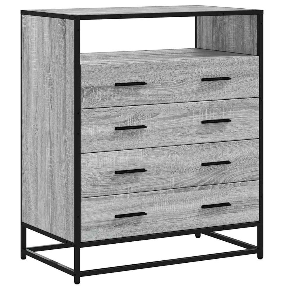 Schubladenschrank Grau Sonoma 70 cm