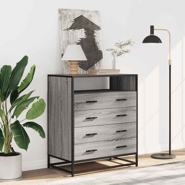 Schubladenschrank Grau Sonoma 70 cm